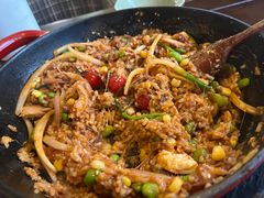 番茄牛肉铁板饭-良木缘咖啡西餐(川大店)