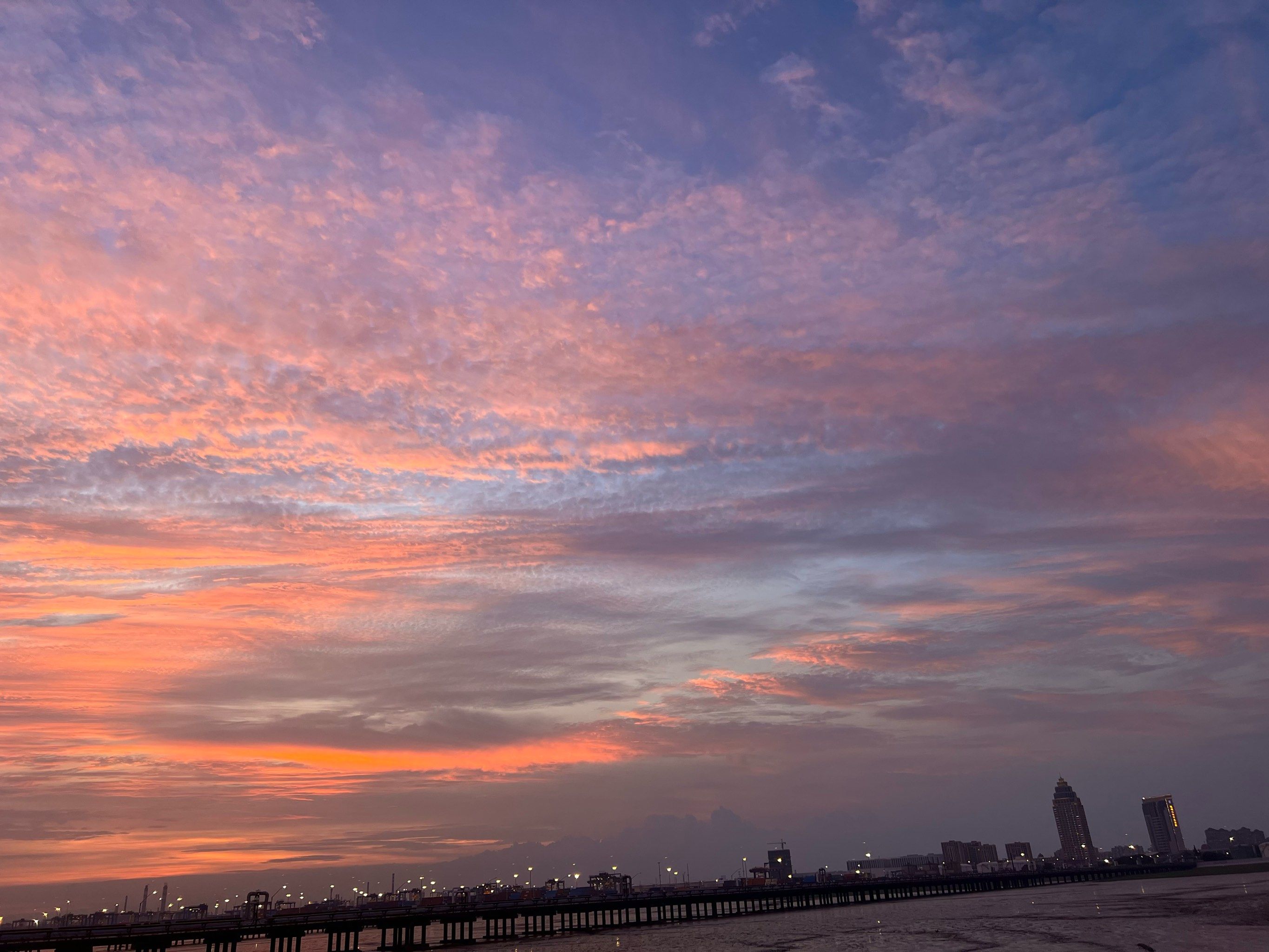 日落的渐变美景
