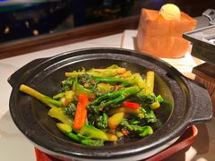 虾酱西兰苔-绿茶餐厅(龙井船宴· 品牌总店)