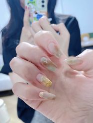 -复古绿·少女主题美甲美睫