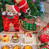 这家面包店！！！满满一墙圣诞🎄蛋糕🍰！