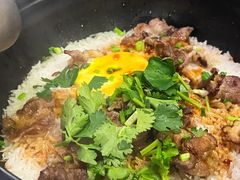 窝蛋肥牛煲仔饭-原味四季椰子鸡(公明百佳华店)
