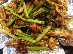 铁板鱿鱼-李记饺子·熏酱东北菜(欢乐谷店)