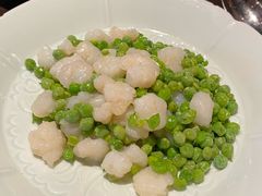 河虾仁炒小豌豆-庐灶江南·江南菜·四合院Bistro(东直门雍和宫·原华侨宾馆店)