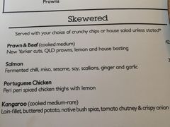 菜单-The Meat & Wine Co Southbank(南岸店)