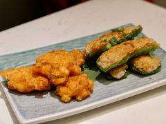 鱼饼拼酿尖椒-常来小聚·广州非遗传承餐厅(高德置地店)