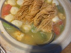 丝瓜鱼丸炖馓子-永安鱼庄·镇江菜(丁卯店)