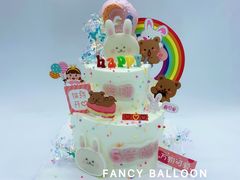 -卡比儿童蛋糕·心意定制·低脂零卡糖动物奶油FancyBALLOON(滨海店)