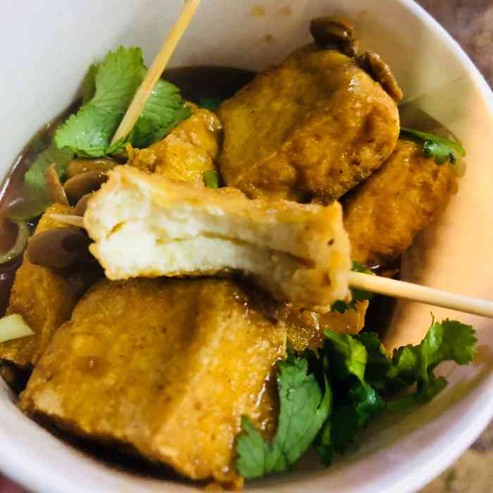 正宗高淳脆皮臭豆腐-"被飘出的"臭气"吸引而来.基本上如果新街.