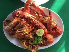 海鲜拼盘-Green Lobster Waskaduwa Seafood Restaurant