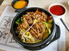 牛五花石锅拌饭-郑阿姨的家·이모네·韩料&烤肉(武川路店)