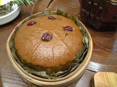 红糖大枣发糕-唐山宴百姓府邸院落中餐