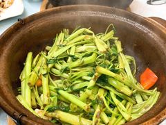 虾酱啫通菜-天宝食坊·啫啫煲大排档(西华路店)