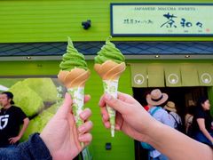 特浓抹茶冰淇淋-茶和々(茶和々 小樽店)