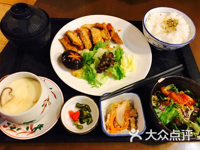 照烧鸡排定食