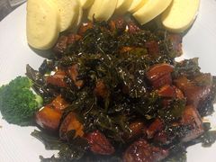 龙井脆皮茶香肉-老头儿油爆虾(星光一期店)