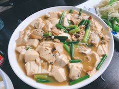 河蚌蒜苗豆腐-阿东农家菜(新场古镇下塘街店)