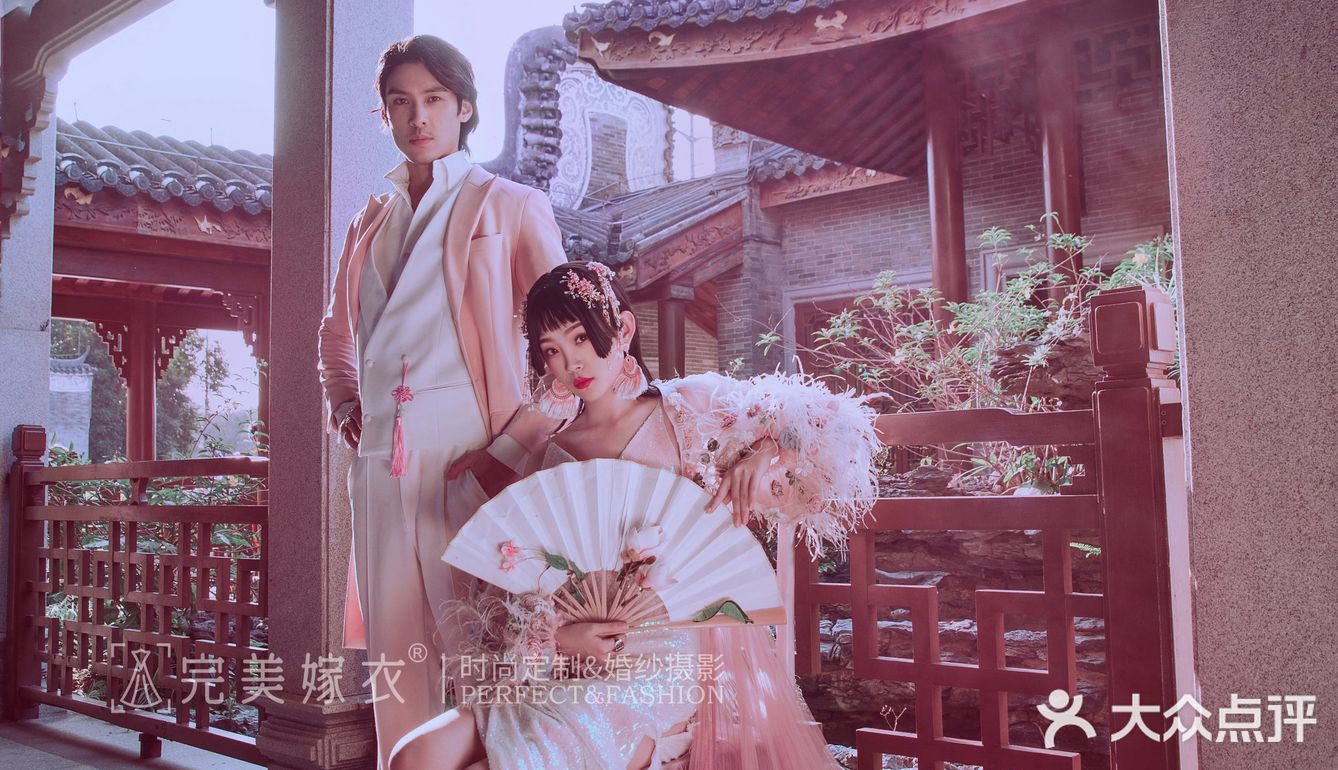 足以成为网红的国潮婚纱照