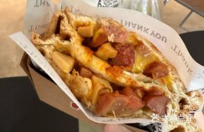 BBQ Sausage Grilled Sandwich