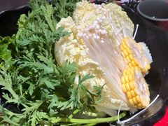 蔬菜拼盘-谭鸭血老火锅(万象九宜城店)
