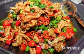 Basil Squid and Frog Stir-fry