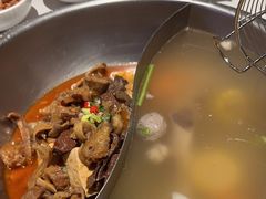 牛杂鸳鸯锅-左庭右院鲜牛肉火锅(环球港店)