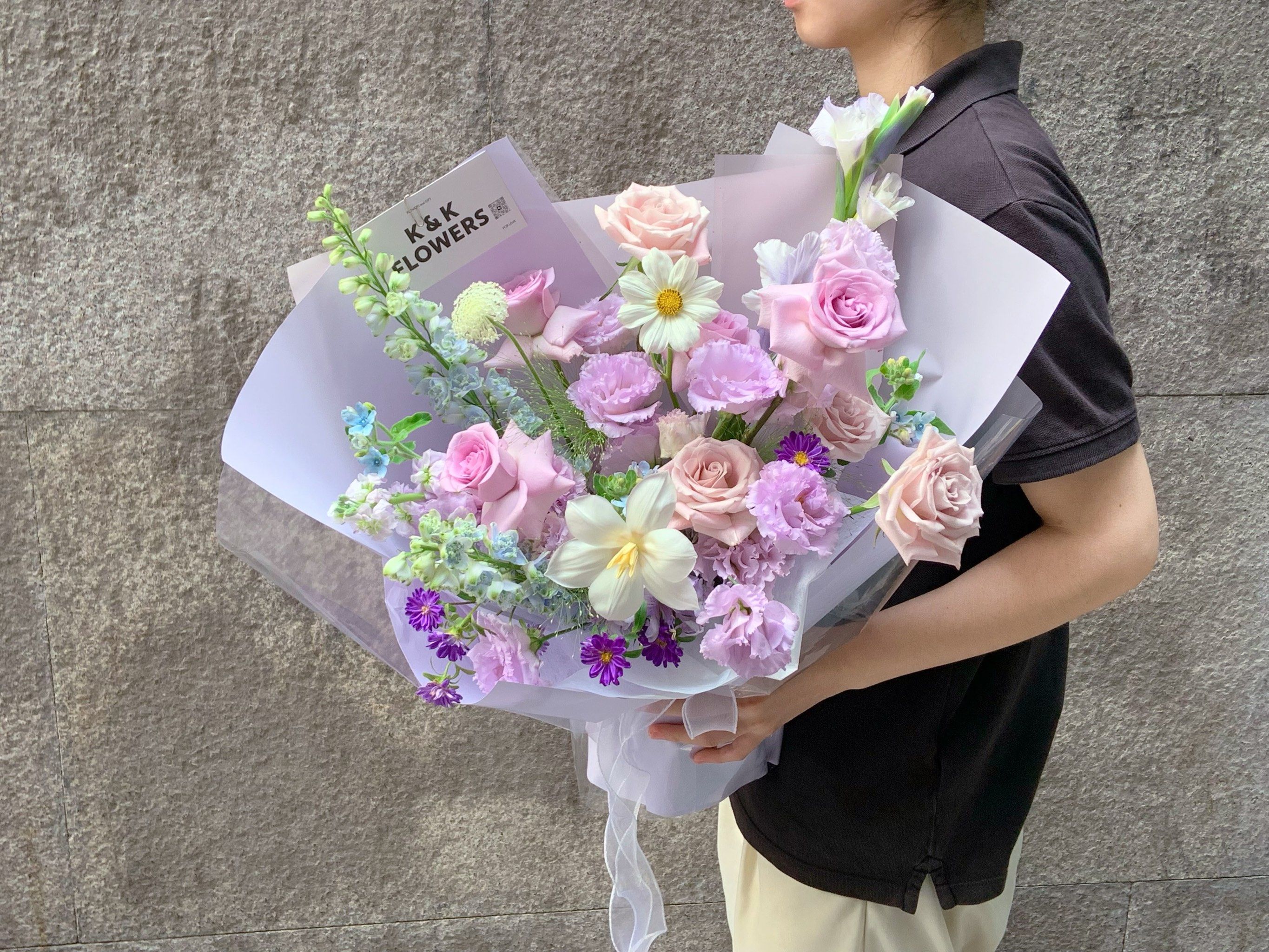 紫色系 毕业花束98
