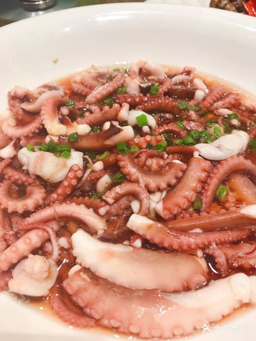海中舟(五一店)-葱油章鱼-菜-葱油章鱼图片-福州美食-大众点评网
