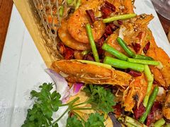 香辣竹篓虾-一块豆腐·海鲜·家常菜(李沧书院路店)