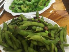 煮毛豆-张记烤羊腿