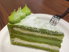 日本柚子酱佐抹茶白巧克力蛋糕-black rainbow coffee