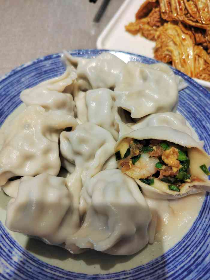 馅老满·宫廷饺子(北辰店)-"牛肉大葱锅贴,宫保鸡丁,韭菜鸡蛋水饺,带.