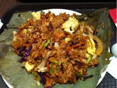 荷叶虾仁鸡蛋炒饭-仁恒美食庭苑