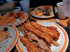 炸羊肉串-比格比萨自助(西单明珠餐厅)