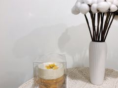芒果爆浆蛋糕-甜栀·动物奶油蛋糕