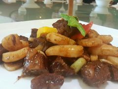 安哥拉牛肉爆带子-聚宝渔港.五钻酒家(上地店)