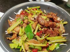 干锅肥肠-靠山屯东北农家菜(八龙桥雅苑店)