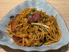 鸡汁竹笋丝炒腊味-隅乐胡椒虾·台湾菜·团建(皇岗店)