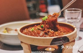 Duck Minced with Sweet Potato Noodles