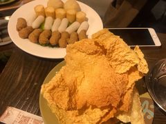 油炸黄豆油皮-刘老表·瓦罐汤涮肉(青云谱店)