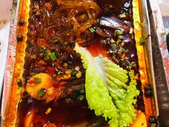 锡纸鸭血-大漠留香盐池滩羊烧烤餐厅(向阳步行街店)