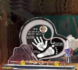 点击看大图 -慧婴轩婴儿理胎发胎毛笔胎毛画手足印(通州店)