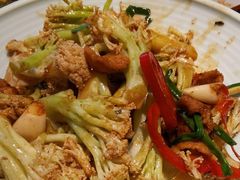 干锅有机花菜-老头儿油爆虾(星光一期店)