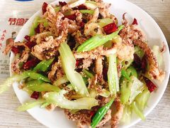 干煸鱿鱼须-鑫来子菜馆
