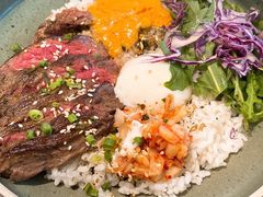 烤牛肉配泡菜温泉蛋饭-gaga(深圳福田星河COCO Park店)