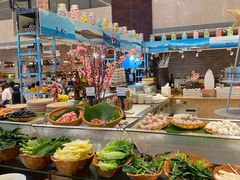 自助取餐区-广州希尔顿逸林酒店-OPEN開·全日制餐厅·海鲜·小火锅·自助餐(东风路店)