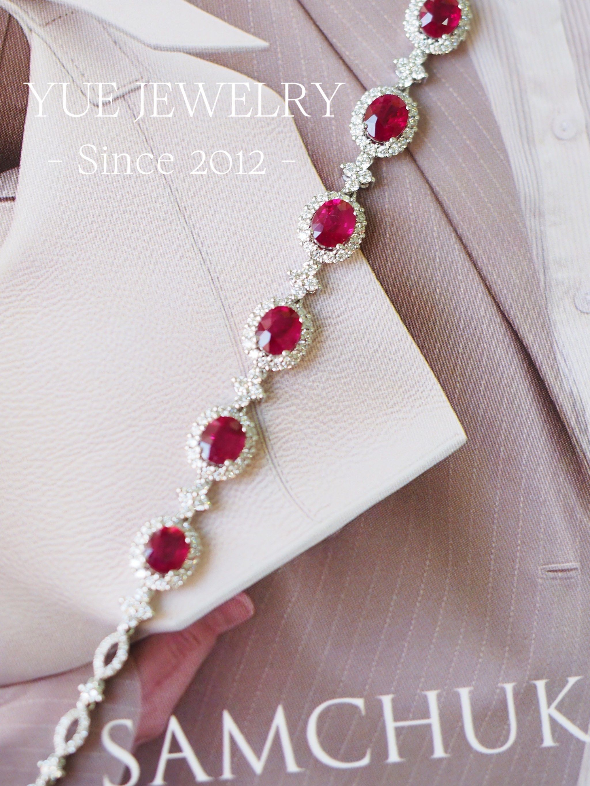 满钻红宝石手链谁会不喜欢呀