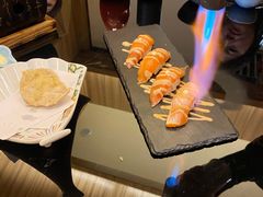 三文鱼火焰寿司-天狗山料理(省体店)
