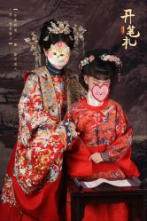 -后宫·古装汉服京剧儿童亲子全家福摄影