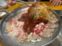 五花肉肥牛三吃锅-韩食汇
